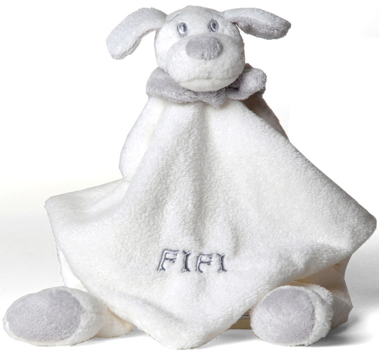  fifi chien plat blanc gris 